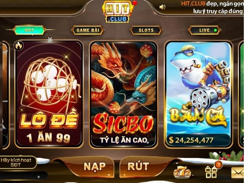 Sicbo Tài Xỉu tạo cơ hội chiến thắng vẻ vang cho Hit Club